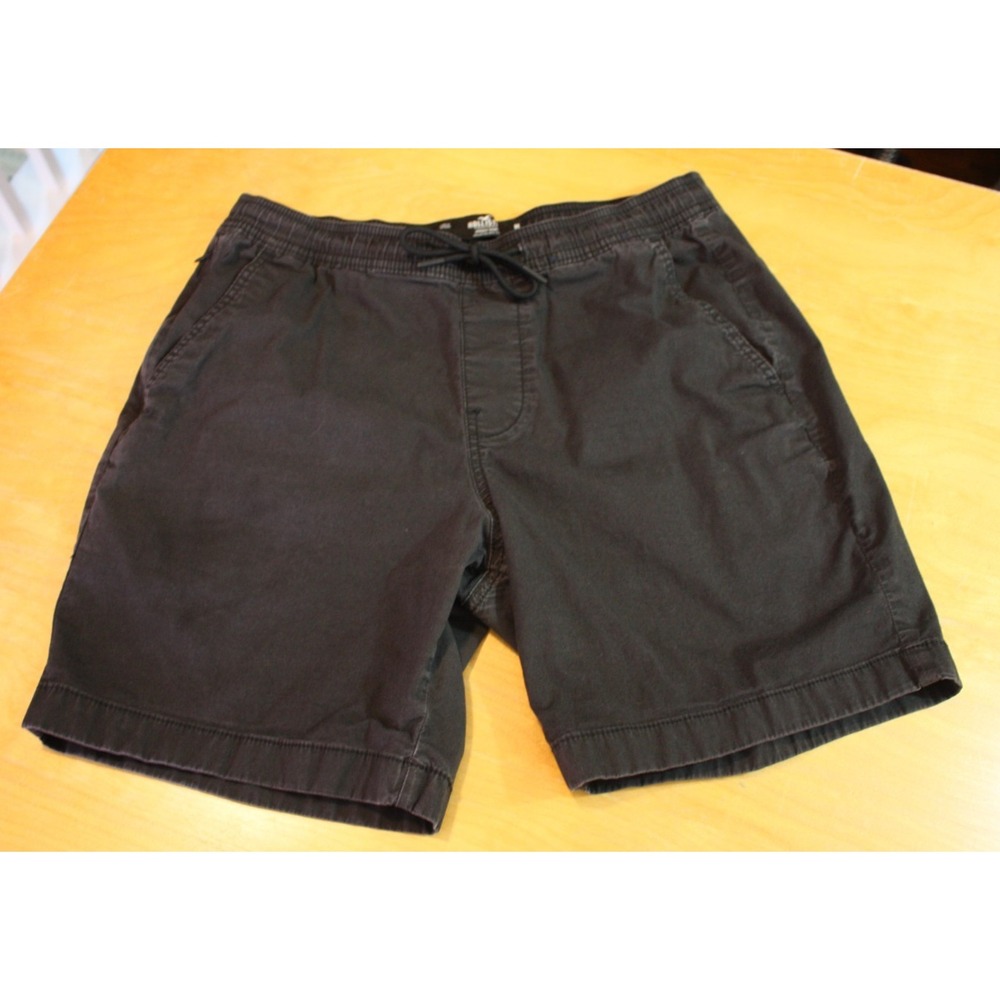 Hollister Shorts Mens California Jogger Epix Flex Sz Medium Black Stretch Chino